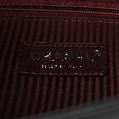 Chanel Goatskin Quilted CC University Top Handle Flap Black 6 of 11