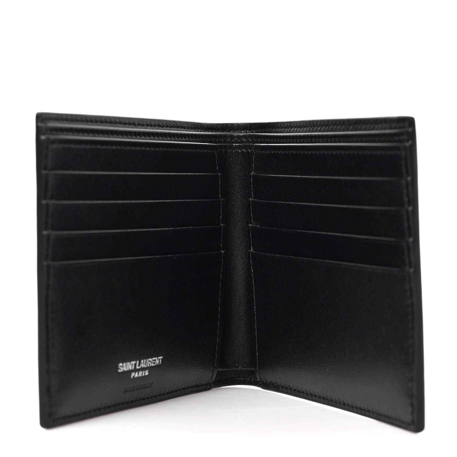 Saint Laurent Smooth Calfskin Monogram East West Wallet Black 5 of 6