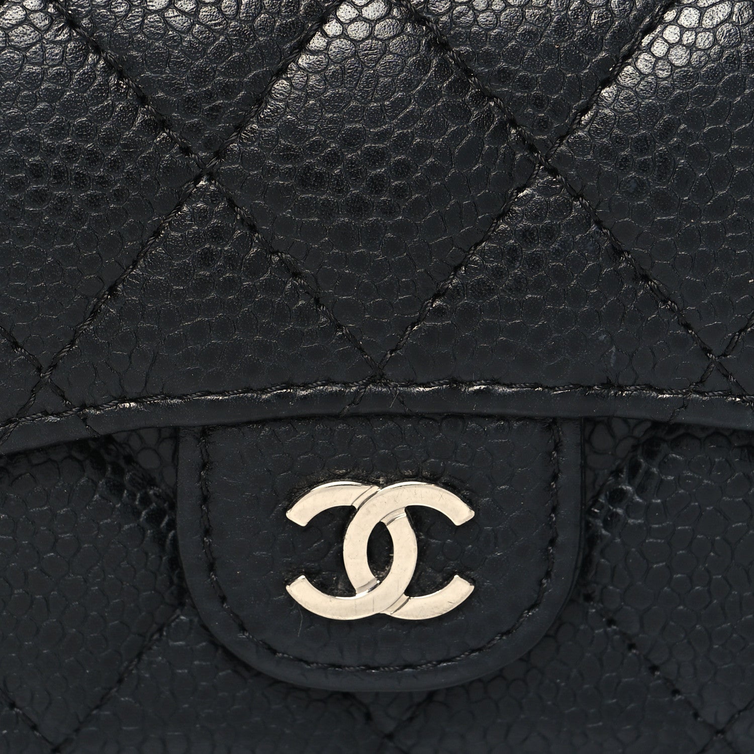 Chanel Caviar Quilted Flap Card Holder Black 9 of 9