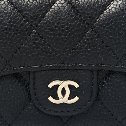 Chanel Caviar Quilted Flap Card Holder Black 9 of 9