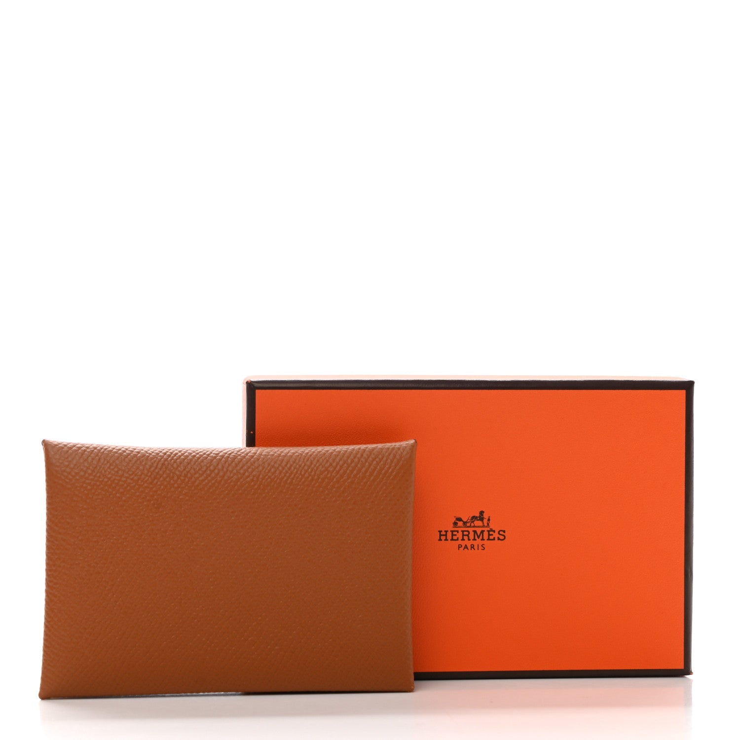 Hermes Epsom Calvi Card Case Gold 7 of 7