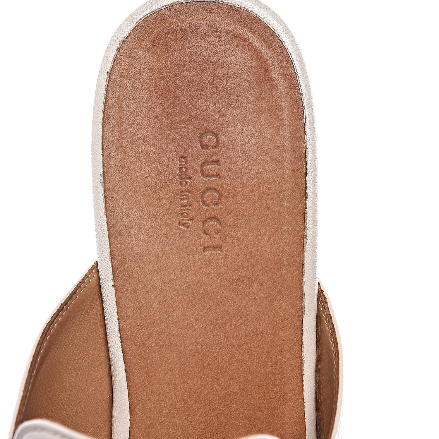 Gucci Malaga Kid Womens Princetown Slippers 38 Mystic White 9 of 22
