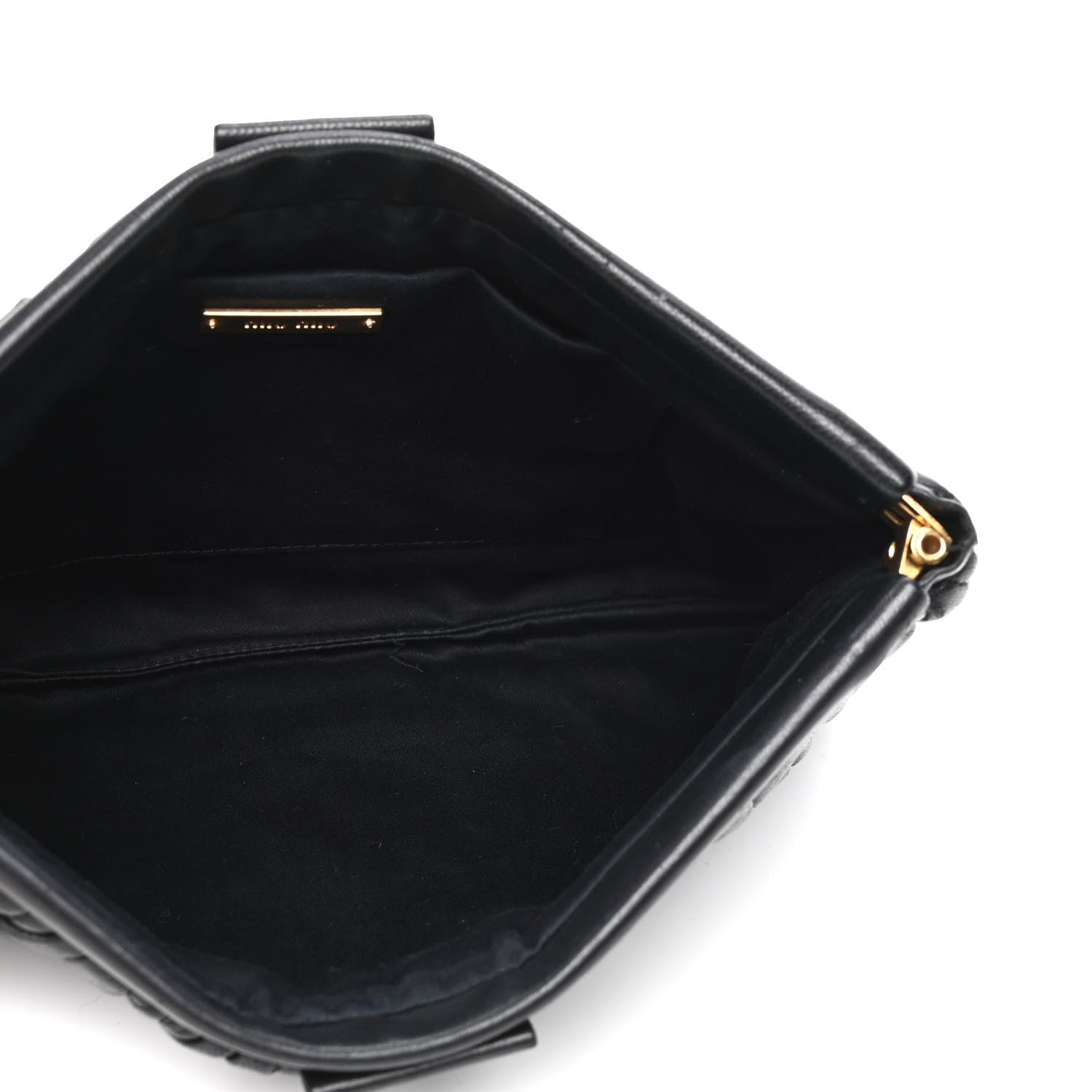 Miu Miu Nappa Matelasse Clutch Black 4 of 5