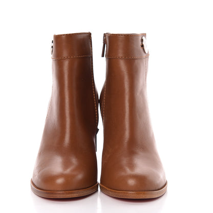 Christian Louboutin Calfskin Janis 85 Booties 36 Cuoio 2 of 11