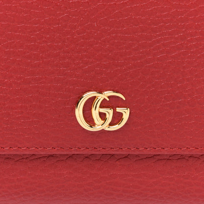 Gucci Dollar Calfskin GG Marmont Continental Wallet Hibiscus Red 8 of 9