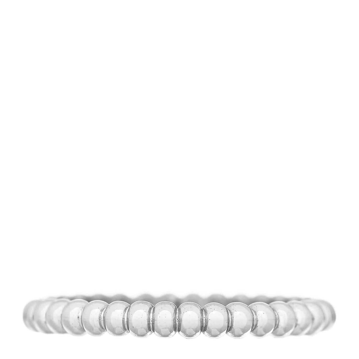 Van Cleef & Arpels 18K White Gold Small Perlee Ring 51 5.75 1 of 5