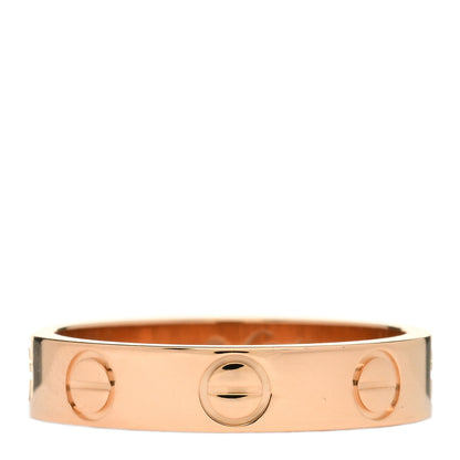 Cartier 18K Pink Gold 3.5mm LOVE Wedding Band Ring 46 3.75 1 of 4