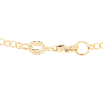 Foundrae 18K Yellow White Gold Diamond Small Belcher Flexible Extension Chain Necklace 4 of 4