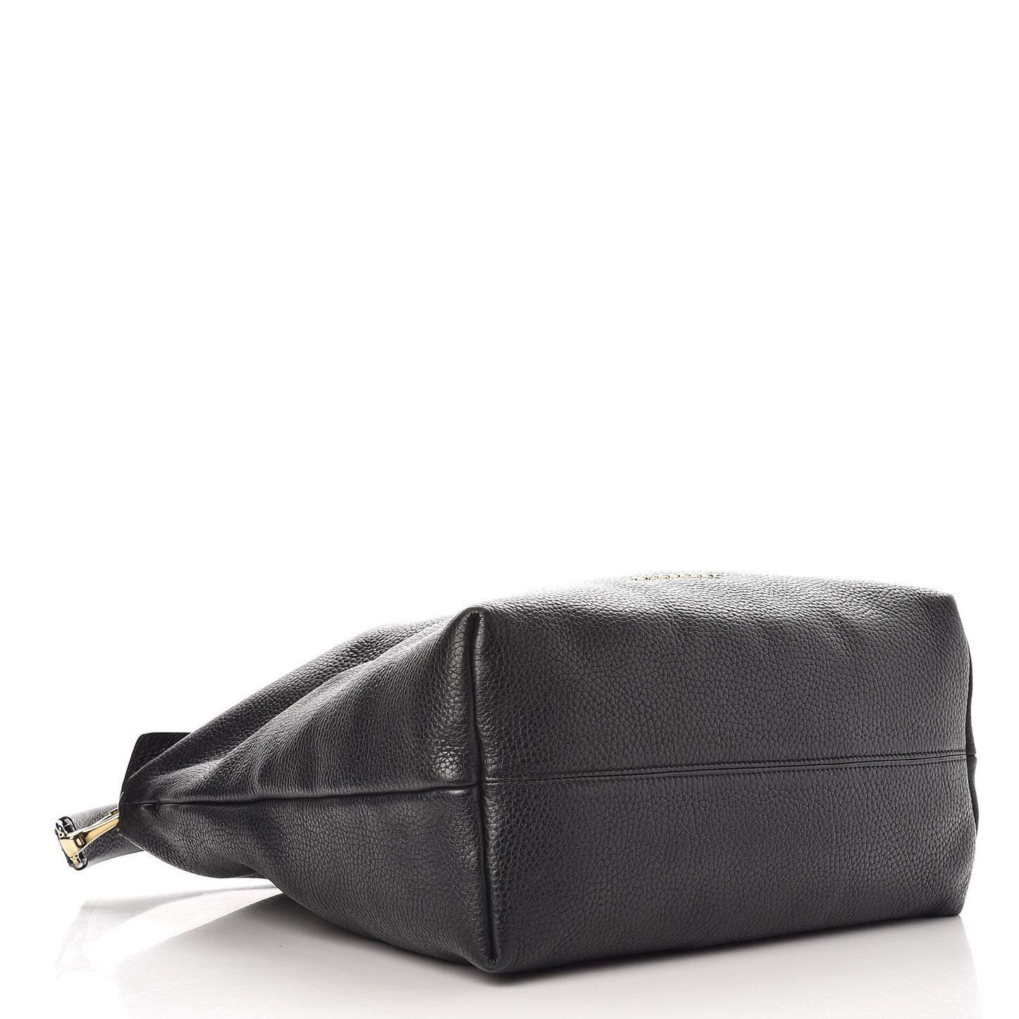 Grainy Calfskin Medium Cale Hobo Black