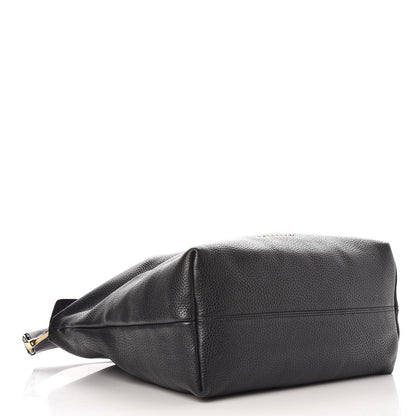 Burberry Grainy Calfskin Medium Cale Hobo Black 4 of 14