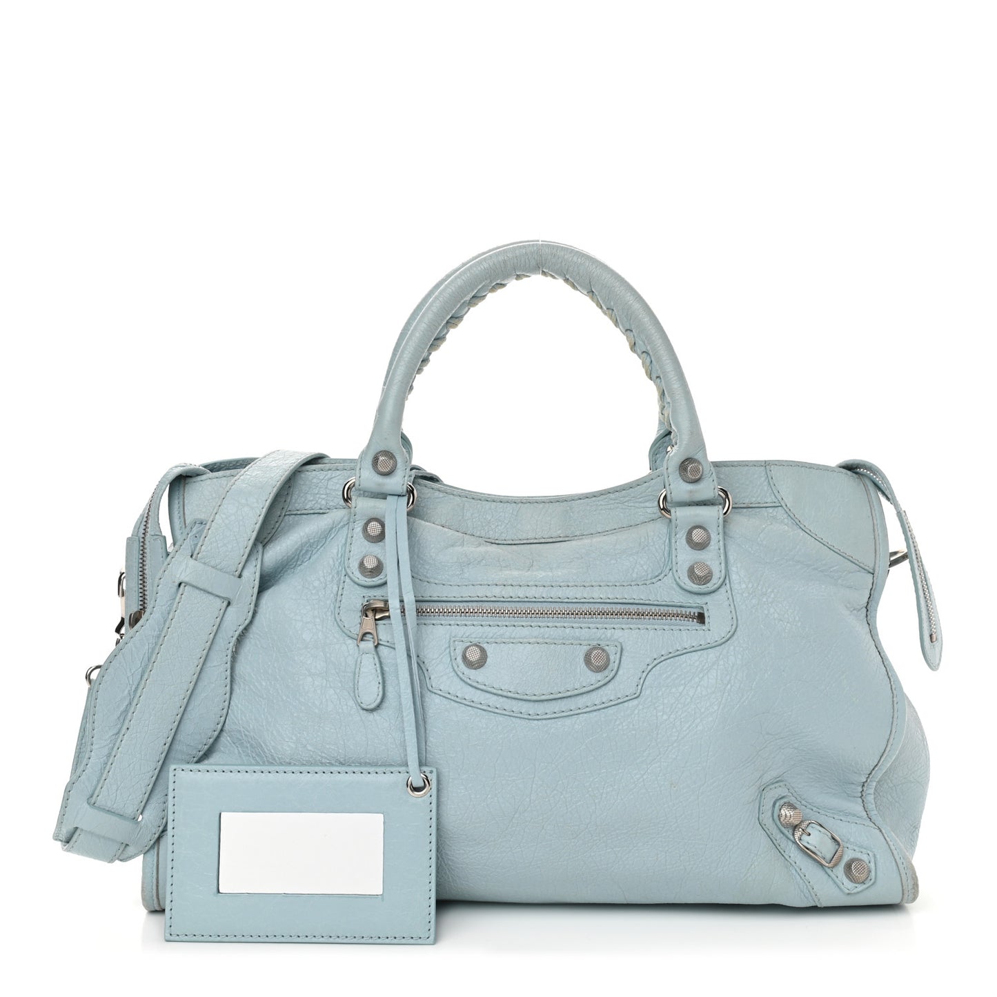 Agneau Giant 12 Silver Hardware City Bleu Dragee