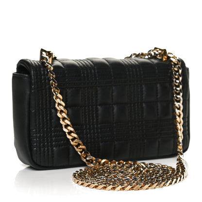 Burberry Grainy Calfskin Quilted Mini Lola Bag Black 3 of 10