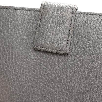 Gucci Dollar Calfskin Double G French Flap Wallet Grey 10 of 12