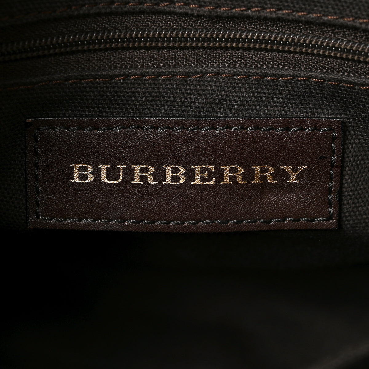 Burberry Haymarket Check Top Handle Crossbody Brown 6 of 9