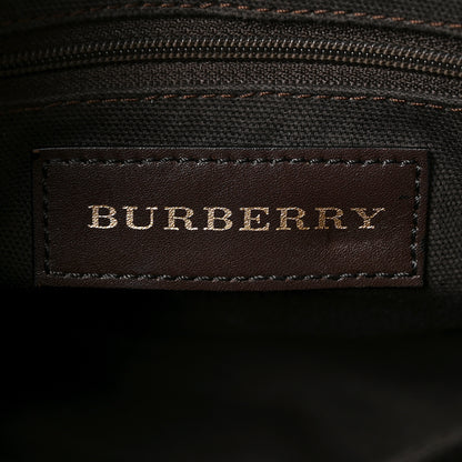 Burberry Haymarket Check Top Handle Crossbody Brown 6 of 9