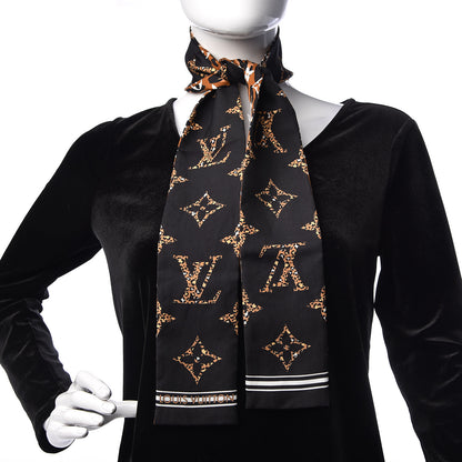 Louis Vuitton Silk Monogram Giant Jungle Bandeau Black 2 of 3