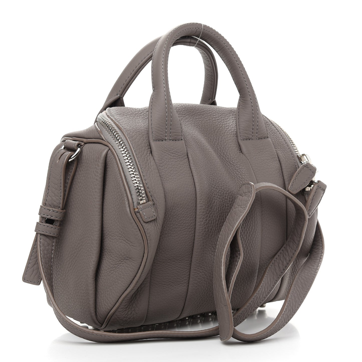 Pebbled Lambskin Rockie Gray Rhodium Hardware