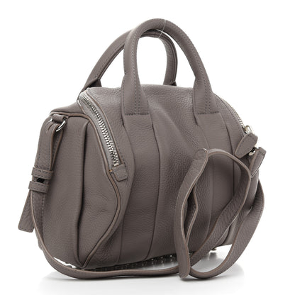 Alexander Wang Pebbled Lambskin Rockie Gray Rhodium Hardware 3 of 10