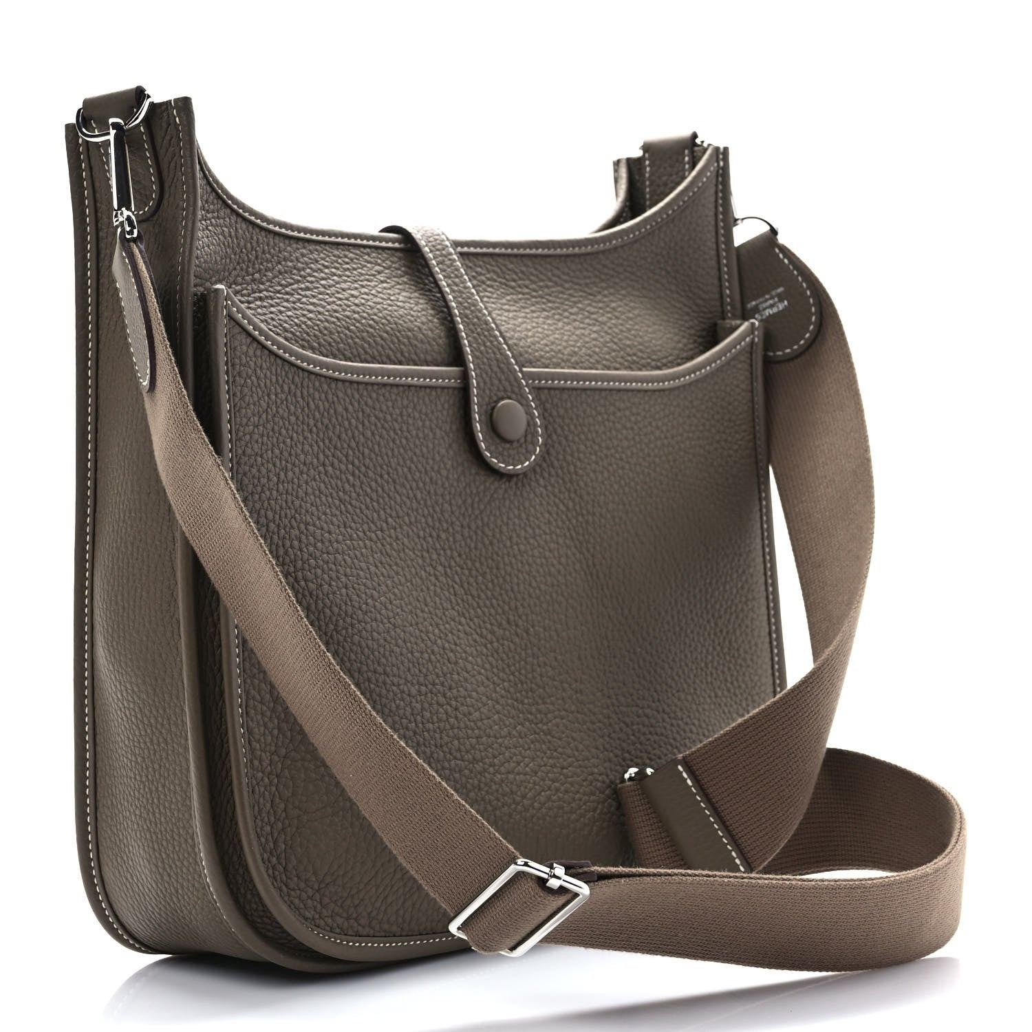 Hermes Taurillon Clemence Evelyne III PM Etoupe 3 of 9