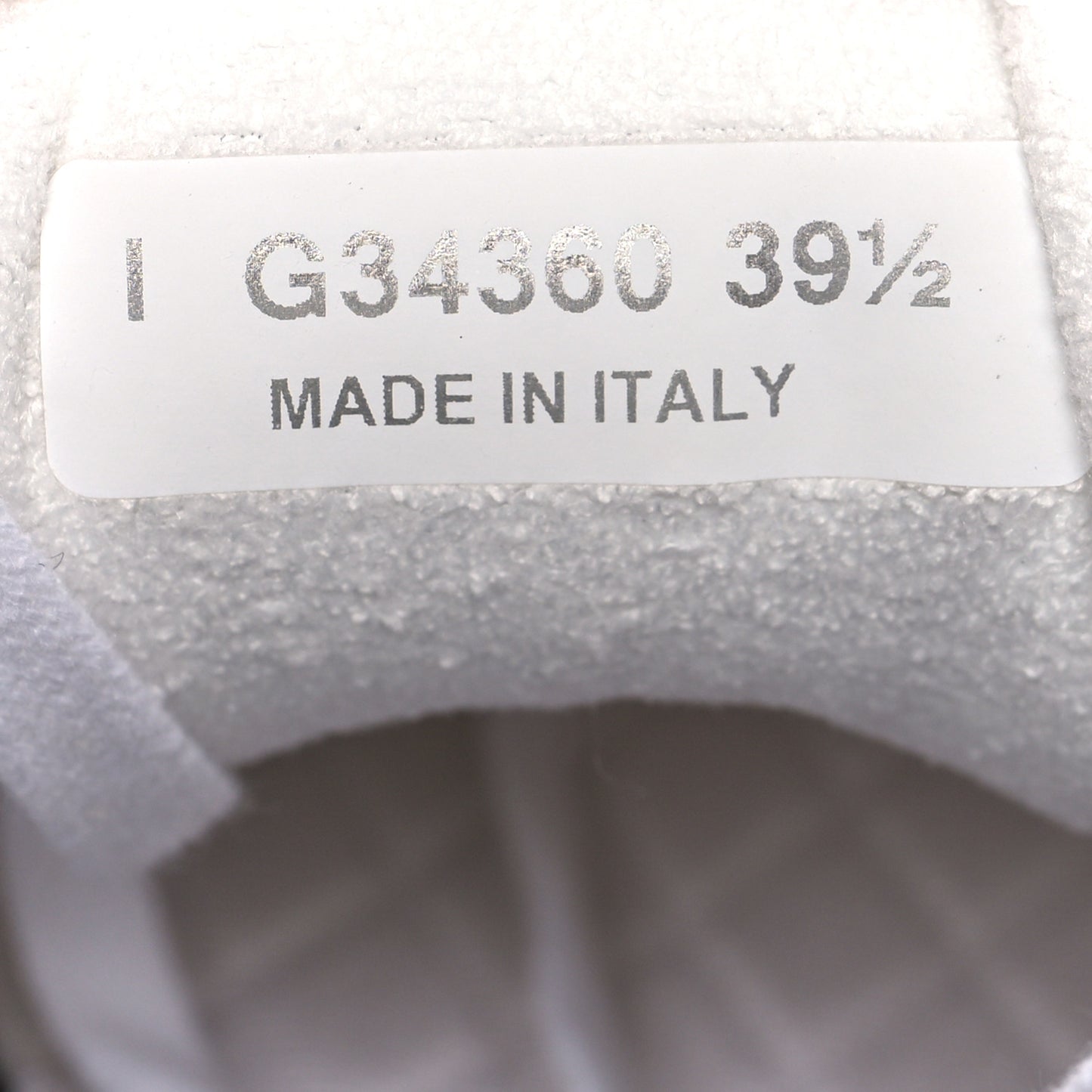 Nylon Calfskin Suede Fabric CC Sneakers 39.5 White