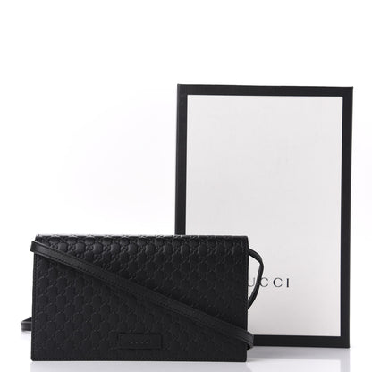 Gucci Microguccissima Crossbody Wallet Black 10 of 10
