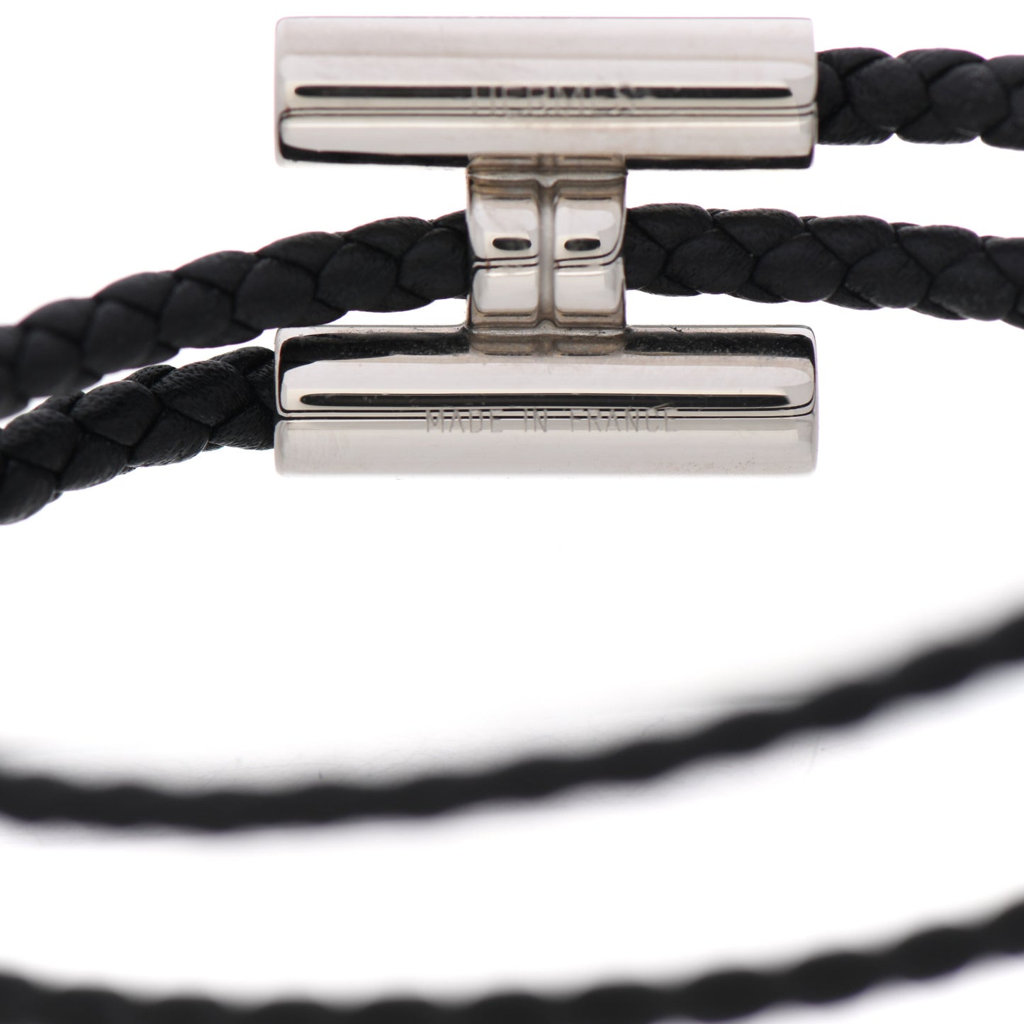 Swift Double Wrap Cord Tournis Tresse Bracelet Black