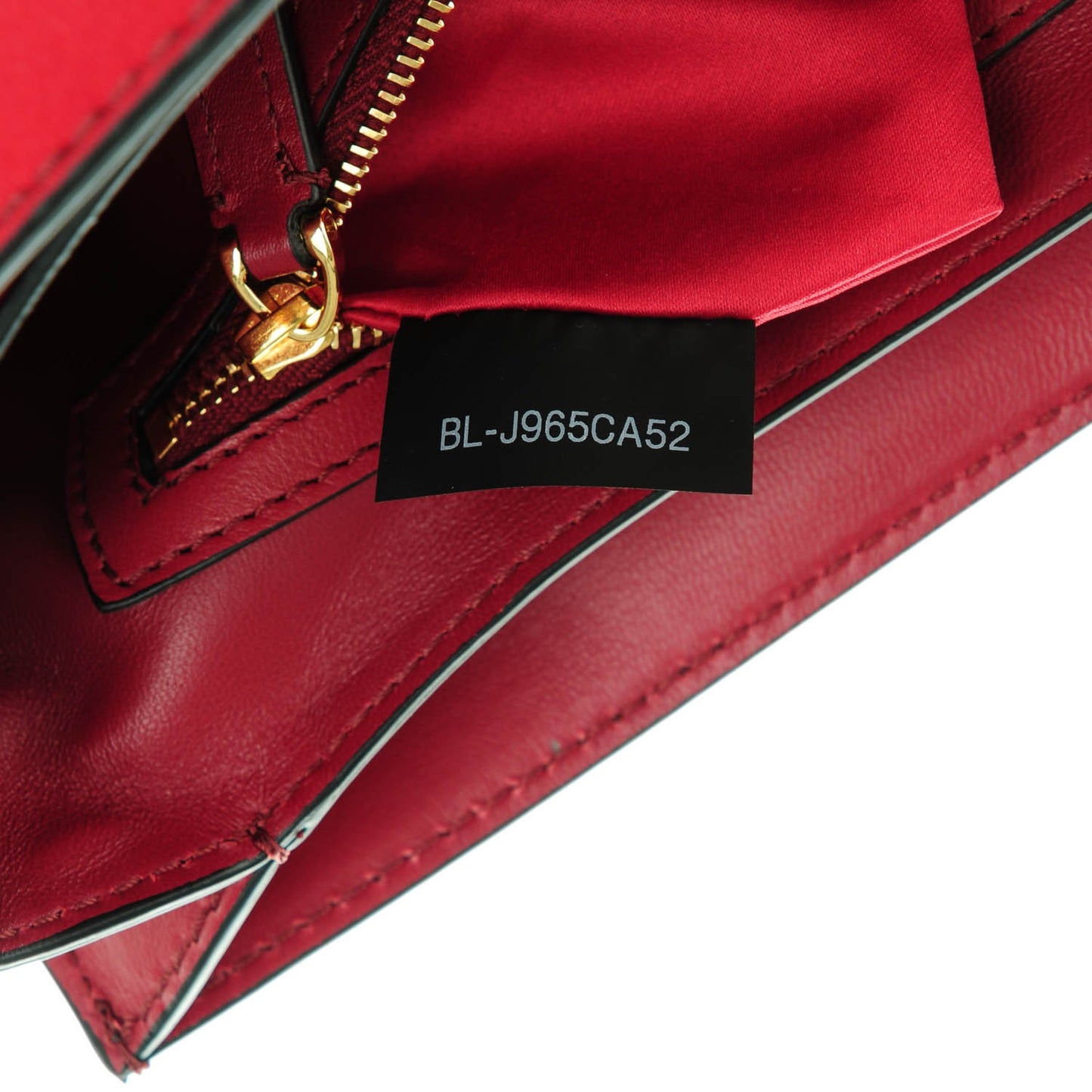 Canvas L'Amour Rockstud Shoulder Bag Scarlet