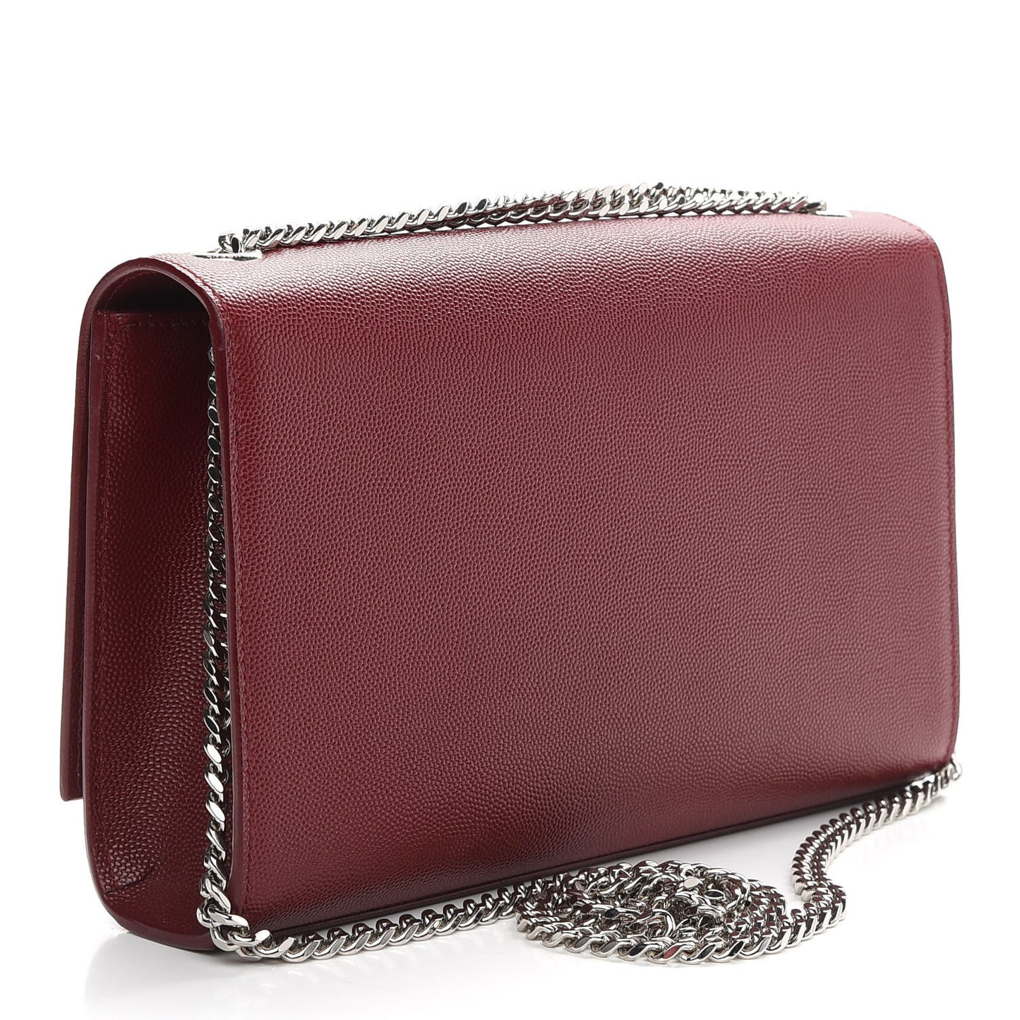 Grain De Poudre Medium Monogram Kate Satchel Dark Red