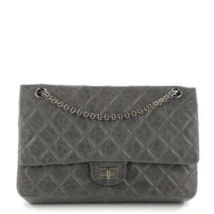 Chanel Aged Calfskin Quilted 50th Anniversary 2.55 Reissue Flap 226 Grey 1 of 9