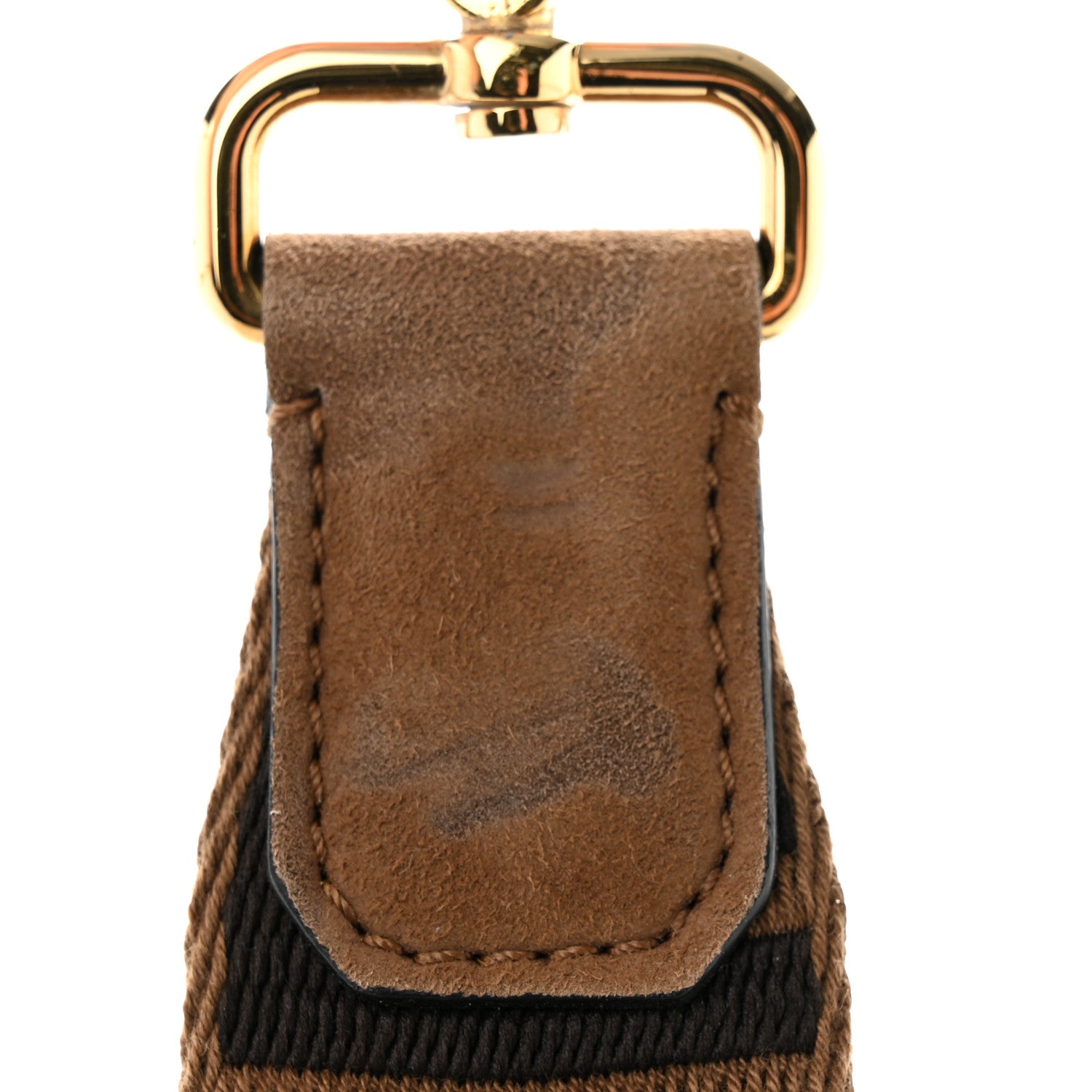 Fendi Nylon Dolmias Vitello Grace FF Puffer Belt Baguette Bag Military Brown Tortora 12 of 13