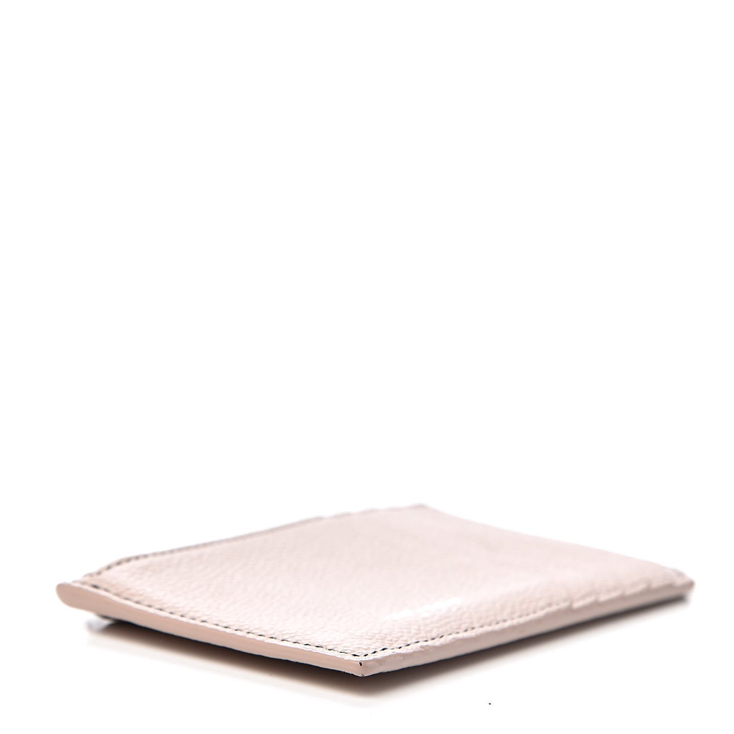 Grained Calfskin 5 Fragments Zip Pouch Card Holder Marble Pink
