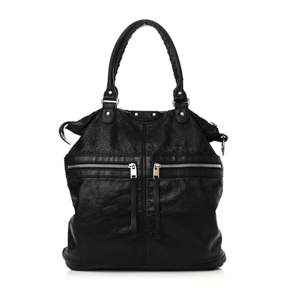 Balenciaga Agneau Classic Hardware Square Tote Black 1 of 10