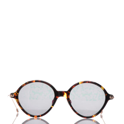 Christian Dior Acetate Leaf Print Umbrage Round Sunglasses Pink Foliage 2 of 9
