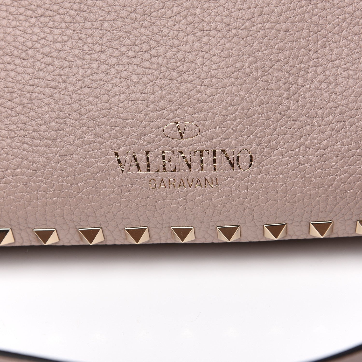 Valentino Garavani Pebbled Calfskin Small Rockstud Flip-Lock Messenger Bag Poudre 8 of 8