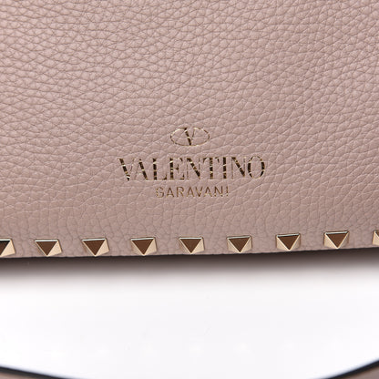 Valentino Garavani Pebbled Calfskin Small Rockstud Flip-Lock Messenger Bag Poudre 8 of 8