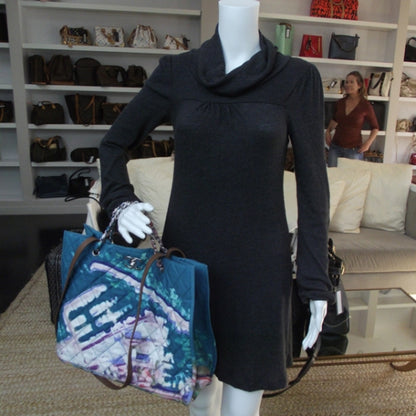 Chanel Canvas Quilted Large Watercolor Tote 2 of 11