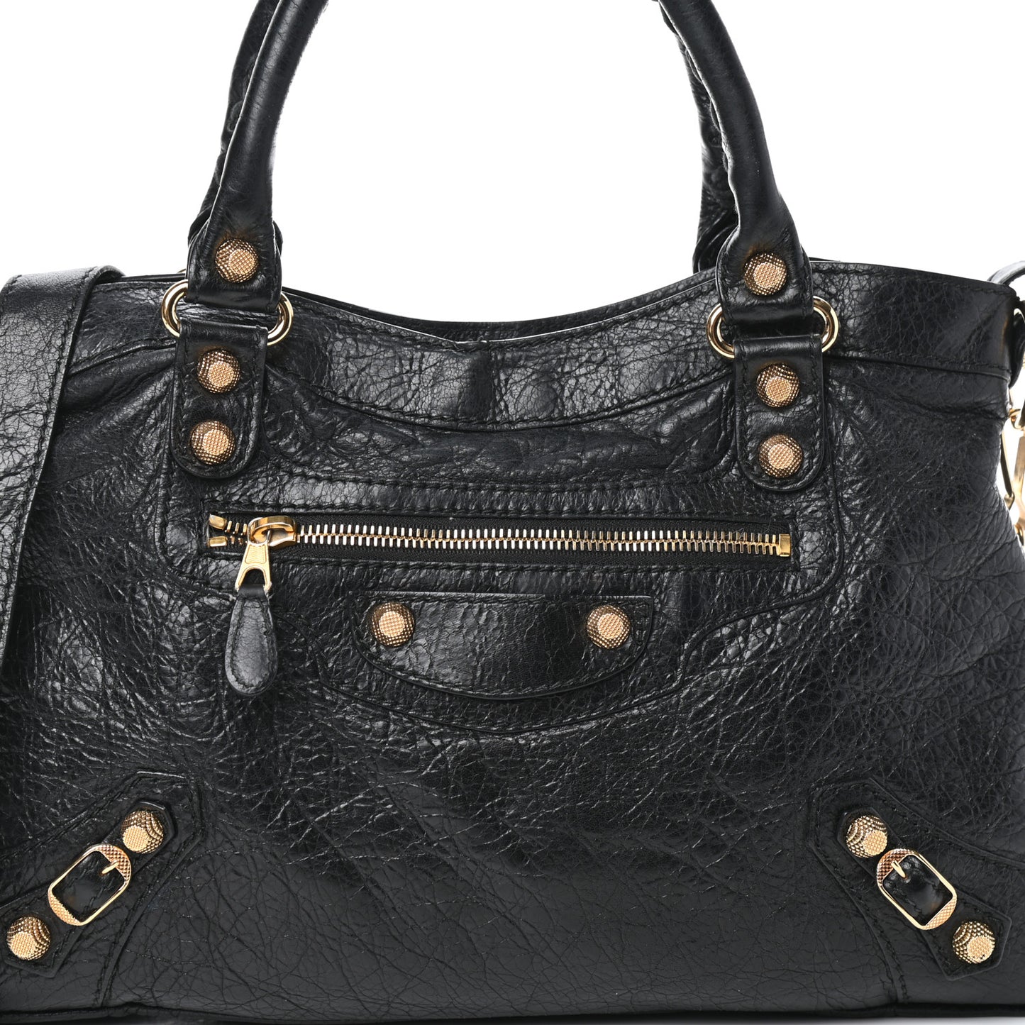 Agneau Giant 12 Gold Hardware Town Black