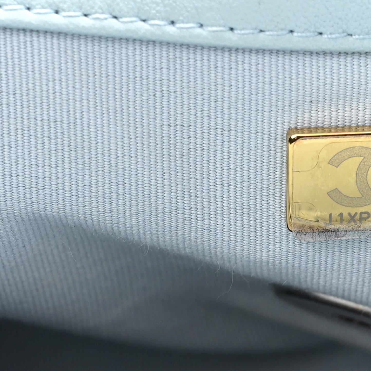 Lambskin Quilted Medium Chanel 19 Flap Light Blue