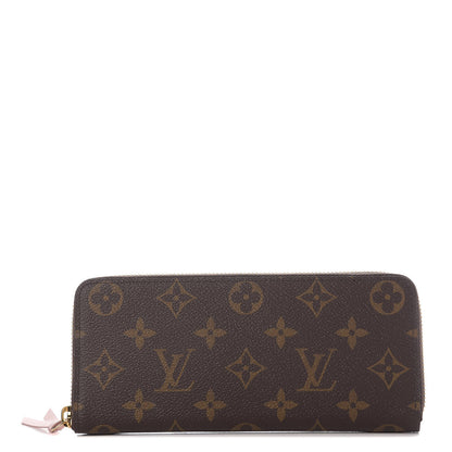 Louis Vuitton Monogram Clemence Wallet Rose Ballerine 1 of 10