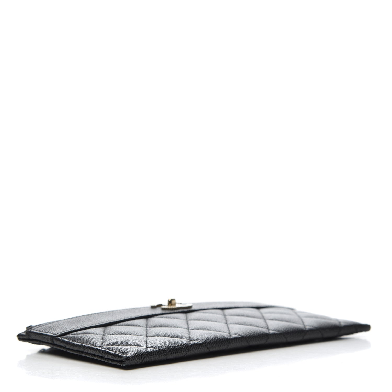 Chanel Caviar Quilted Mademoiselle Vintage Zip Pouch Black 4 of 10