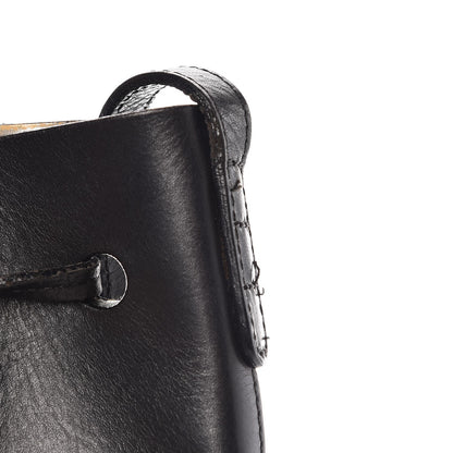 Mansur Gavriel Calfskin Mini Bucket Bag Black Argento 13 of 18