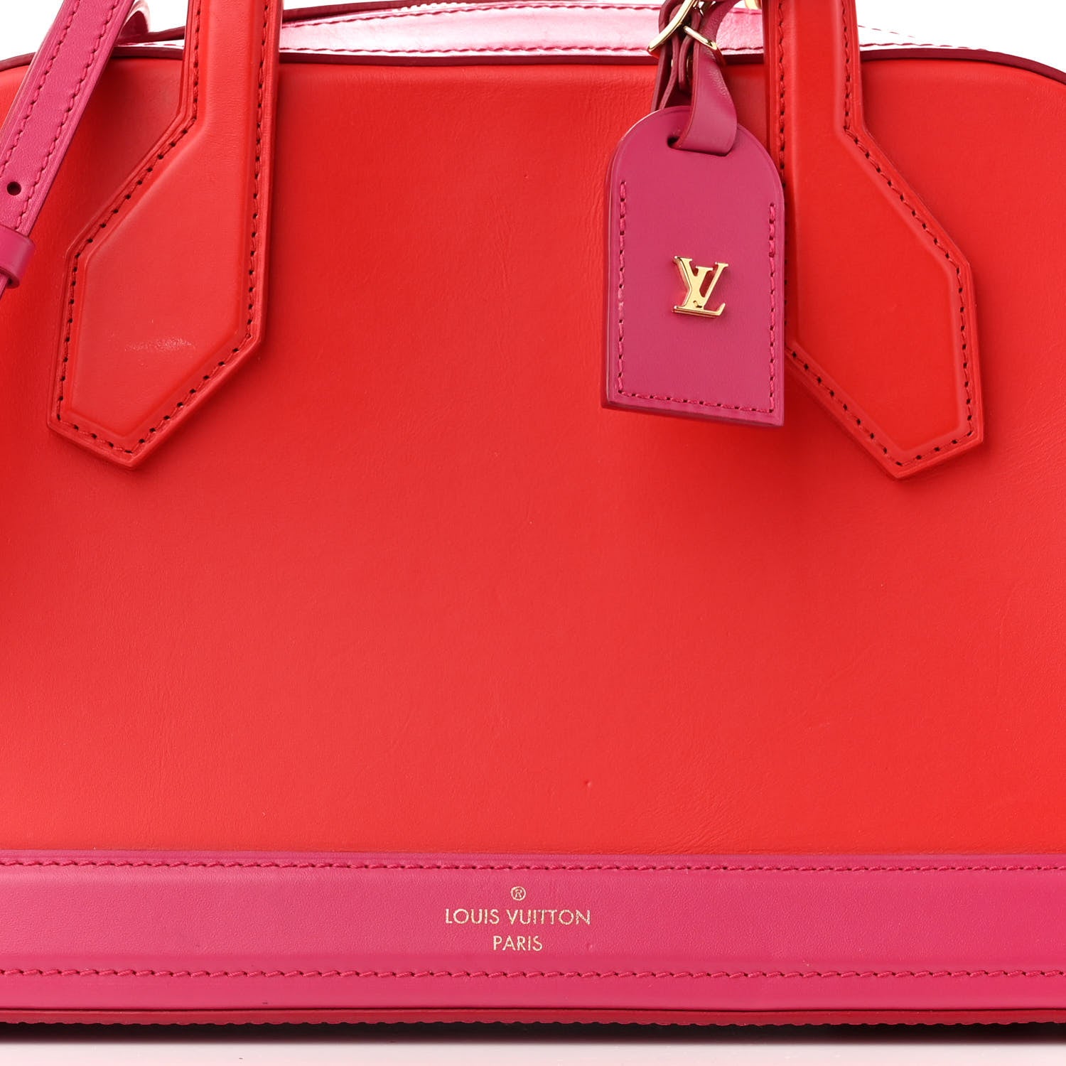 Louis Vuitton Calfskin Dora PM Rouge 8 of 15