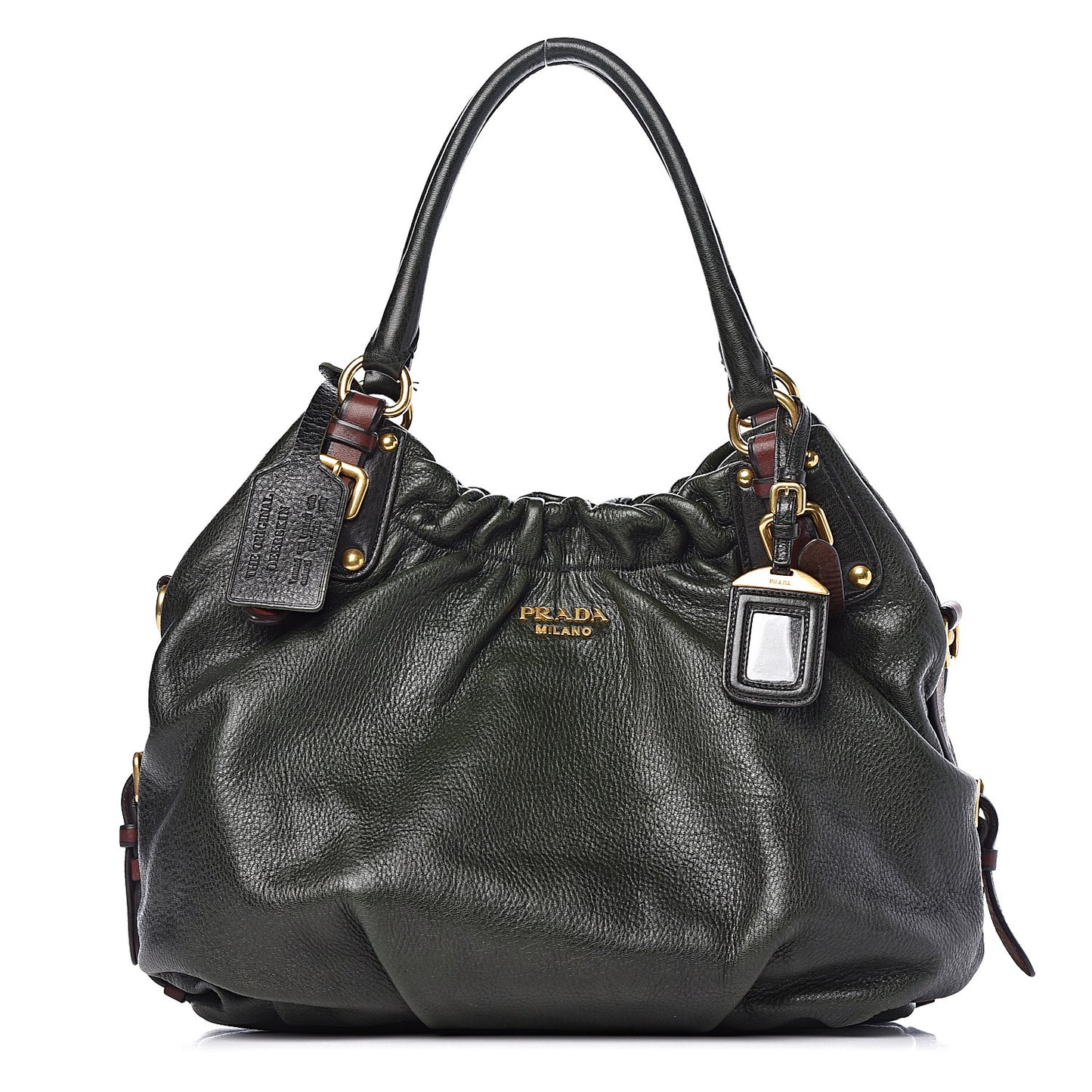 Soft Calfskin Shoulder Bag Cenere