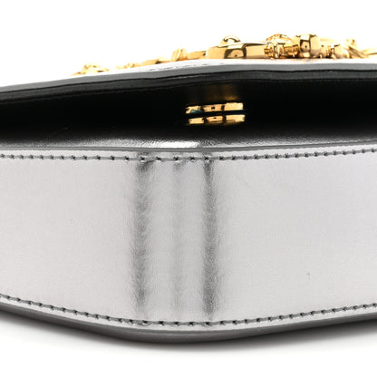 Dolce & Gabbana Metallic Nappa Mini DG Girls Shoulder Bag Silver 8 of 12