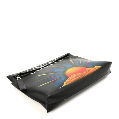 Loewe Calfskin Sol Negro T Pouch Bag Black 4 of 9