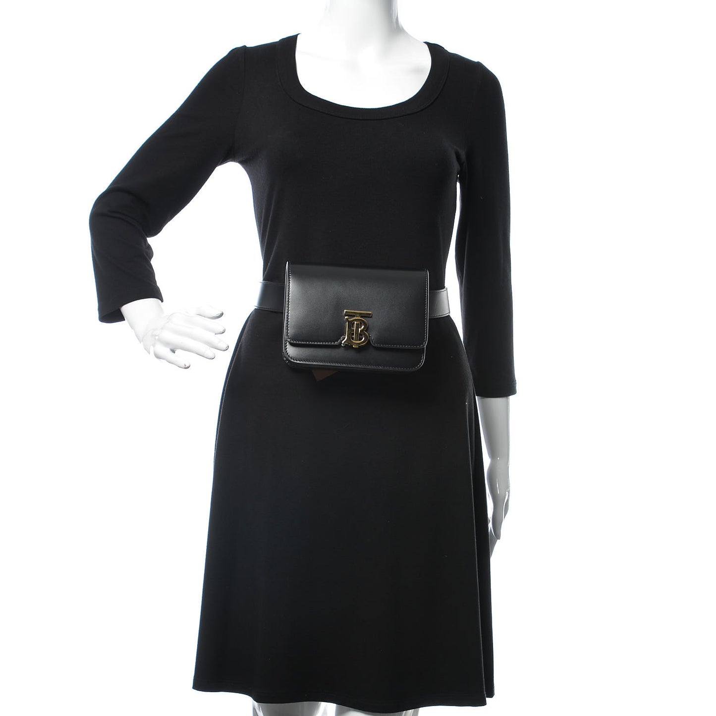 Calfskin TB Belt Bag Black