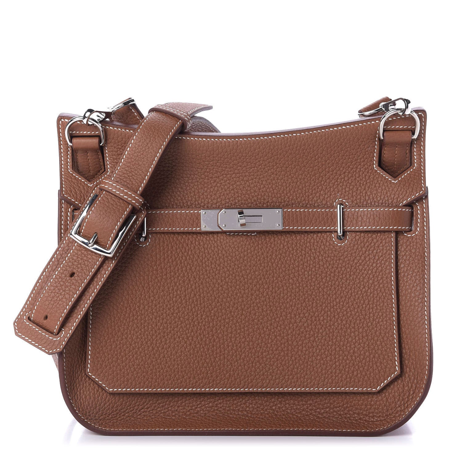 Hermes Taurillon Clemence Jypsiere 28 Gold 1 of 10