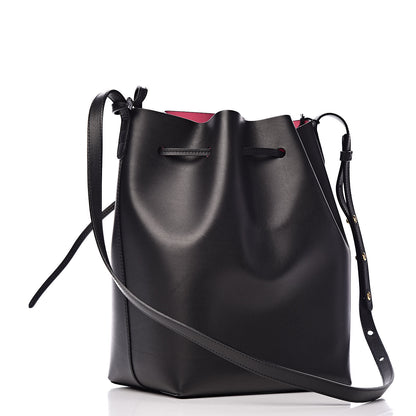Mansur Gavriel Vegetable Tanned Calfskin Bucket Bag Black Dolly 4 of 9