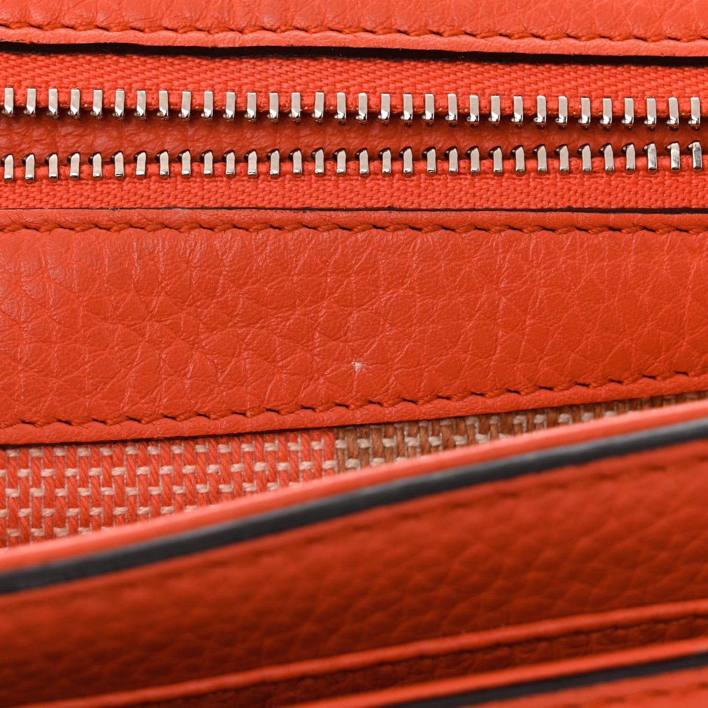 Cellarius Calfskin Medium Bamboo Daily Flap Shoulder Bag New Dark Orange