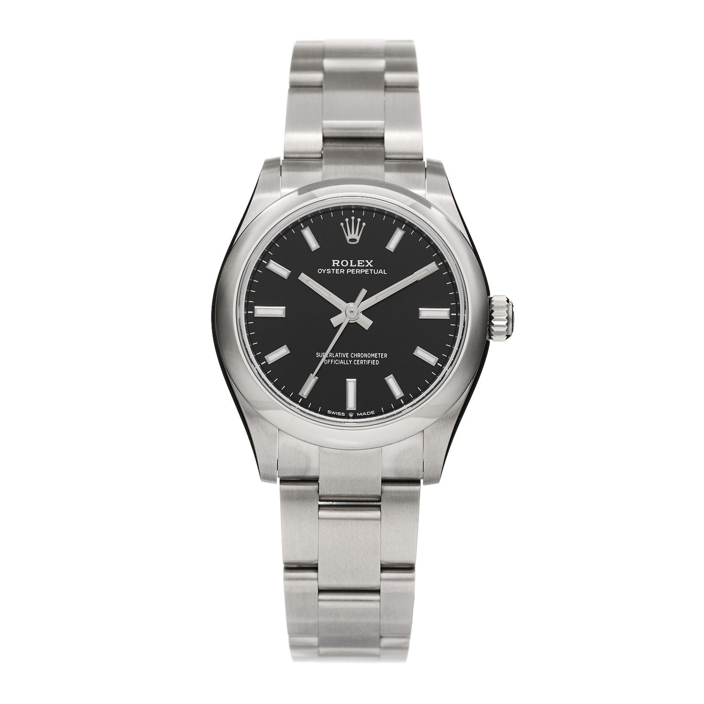 Stainless Steel 31mm Oyster Perpetual Watch Bright Black 277200